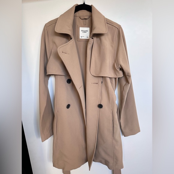 Abercrombie & Fitch Tan Trench Coat - Picture 1 of 3